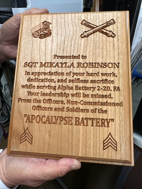 custom plaque
